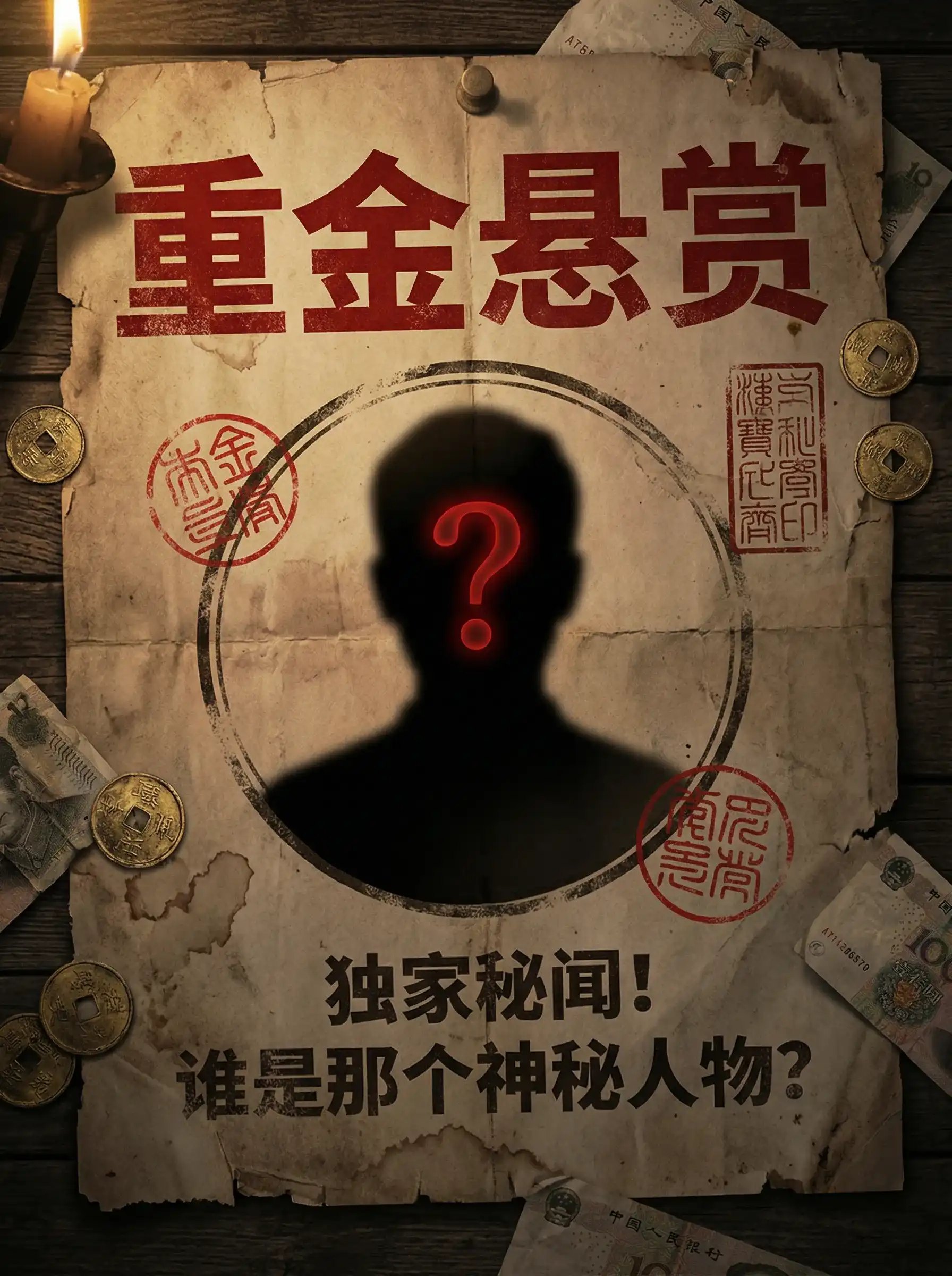 狠狠撸 - 重金悬赏线索征集令